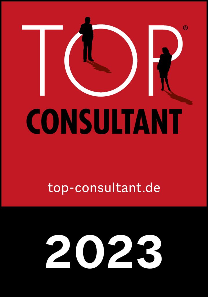 Logo für MEYHEADHUNTER ist Top Consultant 2023