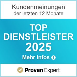 Logo Proven Expert Top Dienstleister 2025 von Proven Expert