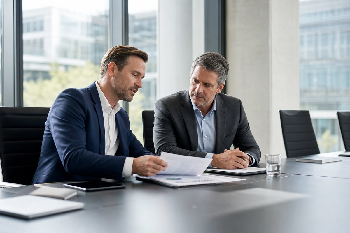 Beratungsgespräch zur Personalberatung in der Versorgungstechnik